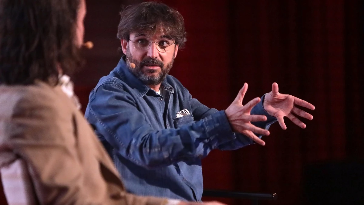 Santi Alverú y Jordi Évole en la rueda de 'Eso que tú me das' Santi Alverú y Jordi Évole en la rueda de 'Eso que tú me das'
