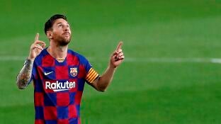 Leo Messi, en un partido del Barcelona