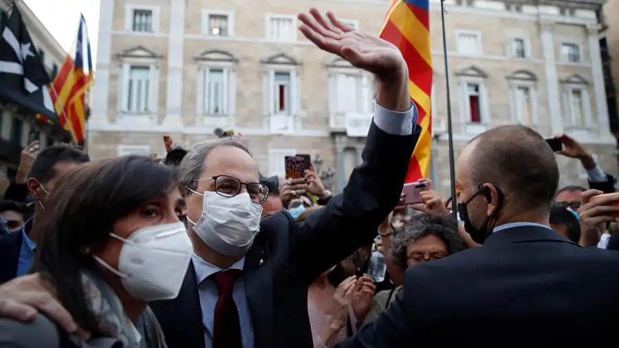 Imagen de archivo de Quim Torra Quim Torra pide al Tribunal Constitucional que suspenda de forma urgente su inhabilitación como presidente de la Generalitat