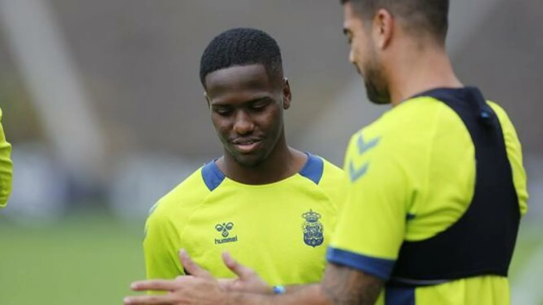 Jonathan Silva, en un entrenamiento de la UD Las Palmas Jonathan Silva, en un entrenamiento de la UD Las Palmas