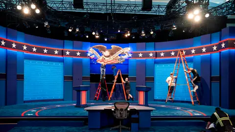 Preparativos del primer debate de las elecciones de EEUU Preparativos del primer debate de las elecciones de EEUU