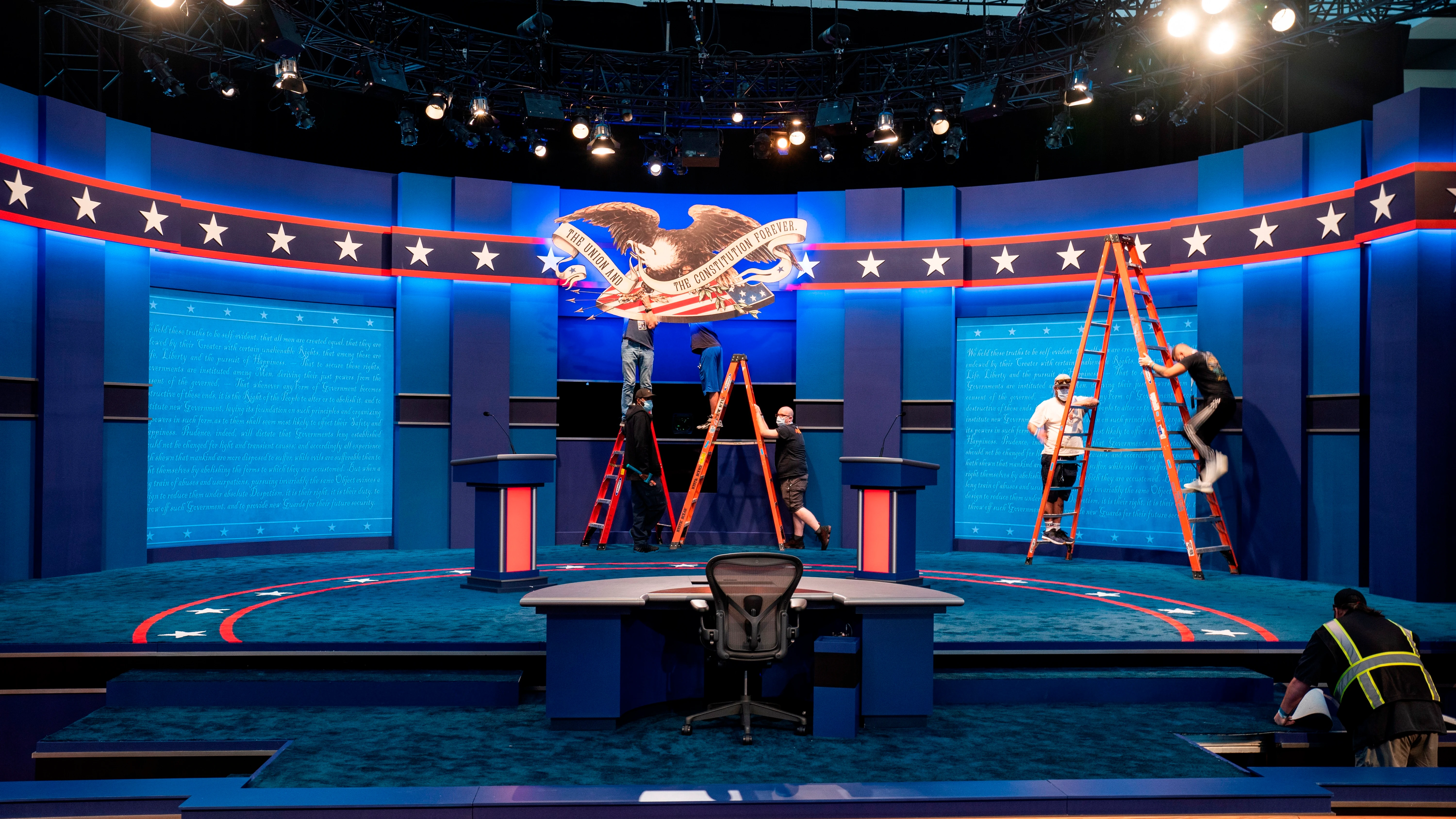 Preparativos del primer debate de las elecciones de EEUU Preparativos del primer debate de las elecciones de EEUU