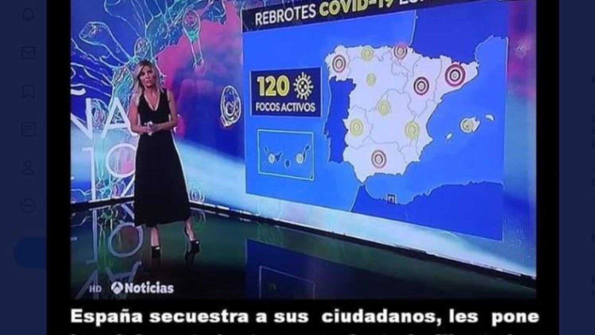 El fake sobre Sandra Golpe