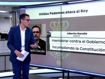 El ministro Alberto Garzón se ratifica en sus críticas al rey acusándolo de maniobrar contra el Gobierno
