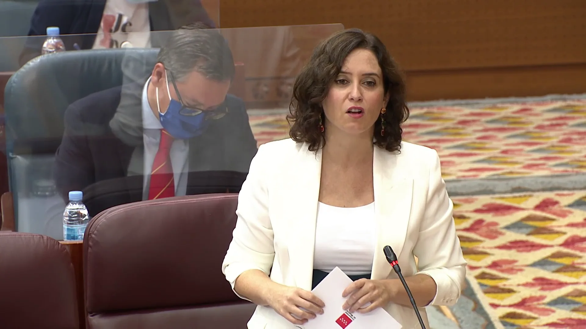 Isabel D&iacute;az Ayuso en la Asamblea de Madrid