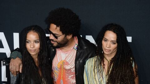 Zoe Kravitz, Lenny Kravitz y Lisa Bonet