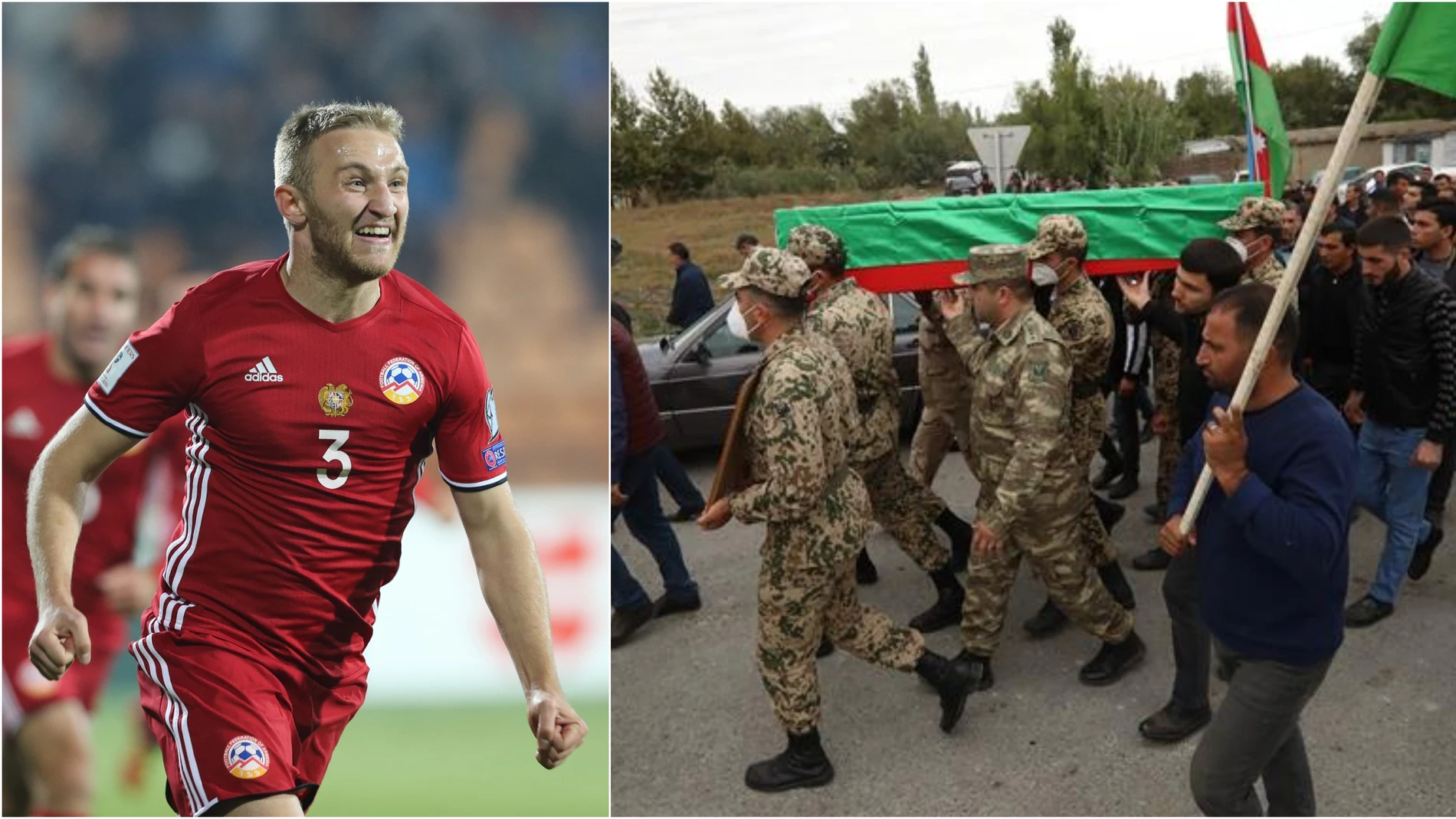Varazdat Haroyan, capitán de la selección de Armenia, deja el fútbol a los 28 años para ir a la guerra Varazdat Haroyan, capitán de la selección de Armenia, deja el fútbol a los 28 años para ir a la guerra