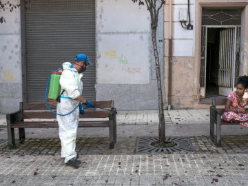 Labores de limpieza en Ourense