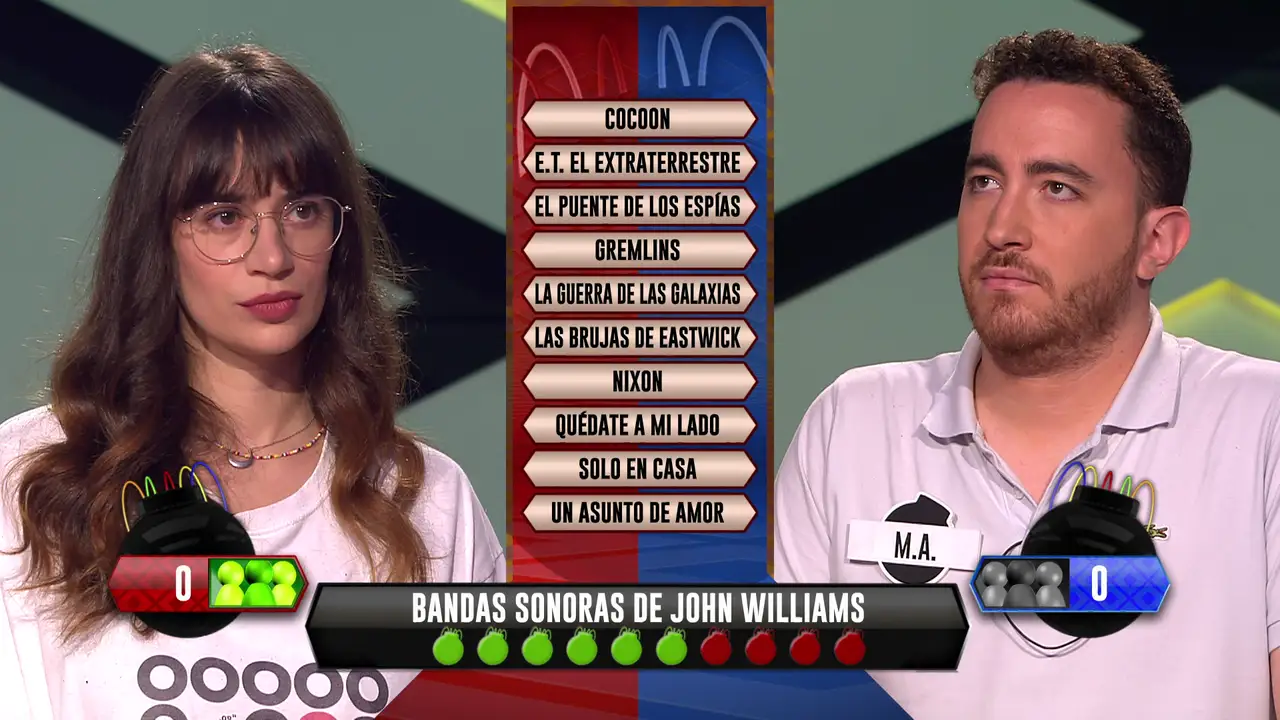 ¡Qué tensión! Fase táctica de lo más reñida entre María, de los ‘Wooders’ y M. A., de ‘Los dispersos’, con desempate