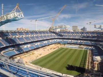 Estadio Santiago Bernabéu, en obras