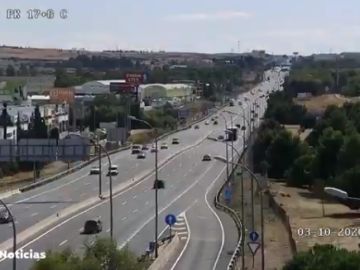 Tranquilidad en las carreteras con controles aleatorios en el primer día con restricciones en Madrid