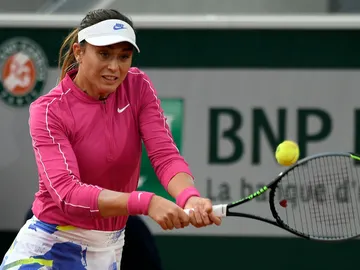 Paula Badosa, durante el partido ante Ostapenko Paula Badosa, durante el partido ante Ostapenko