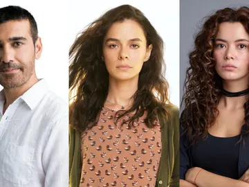 Caner Cindoruk, Özge Özpirinçci y Seray Kaya son Sarp, Bahar y Sirin en 'Mujer' Caner Cindoruk, Özge Özpirinçci y Seray Kaya son Sarp, Bahar y Sirin en 'Mujer'