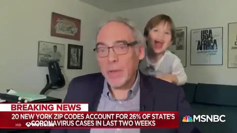 Un experto en coronavirus es interrumpido por su nieto en pleno directo en la televisión de Estados Unidos Un experto en coronavirus es interrumpido por su nieto en pleno directo en la televisión de Estados Unidos