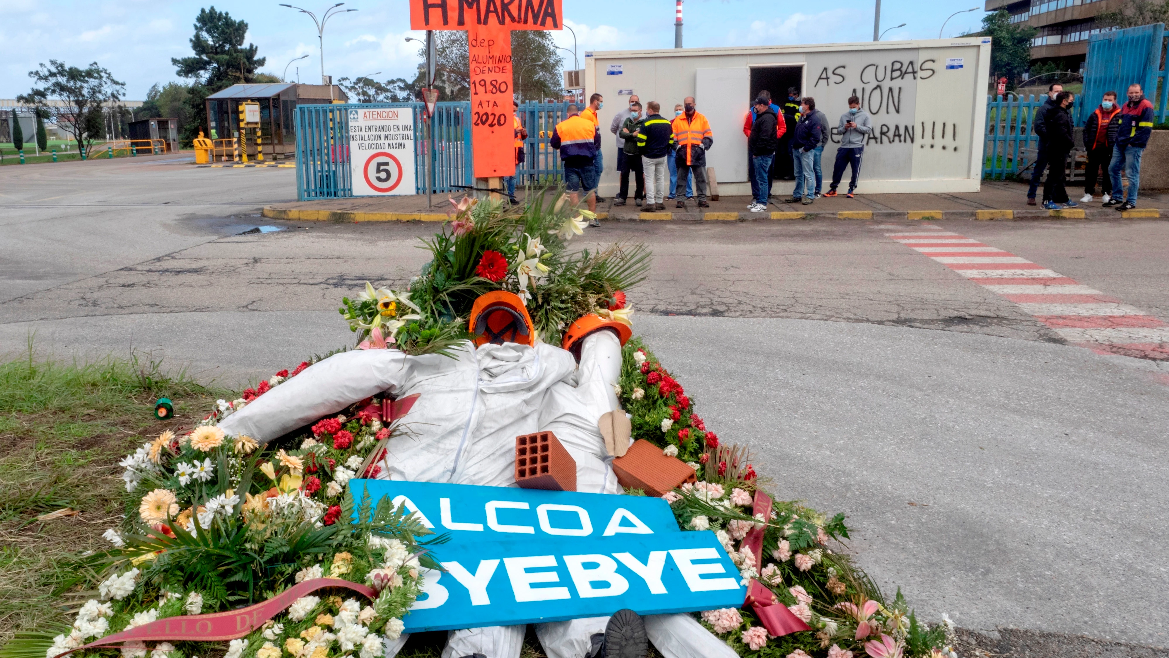 Huelga de trabajadores de fábrica de San Cibrao Huelga de trabajadores de fábrica de San Cibrao