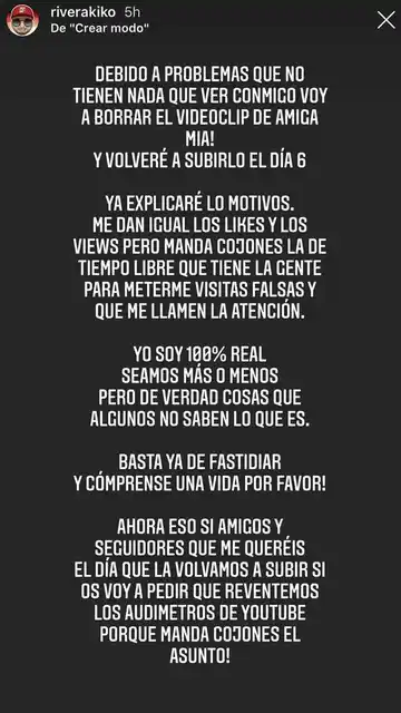 Las palabras de Kiko Rivera Las palabras de Kiko Rivera