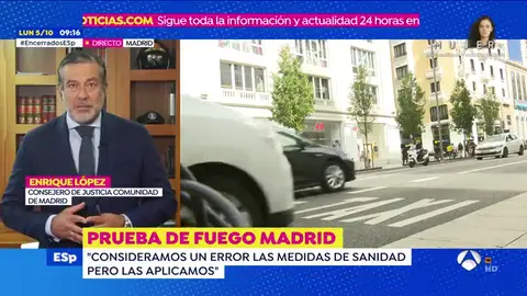 Coronavirus Madrid: Entrevista a Enrique López sobre las restricciones de Madrid NUEVA MADRID