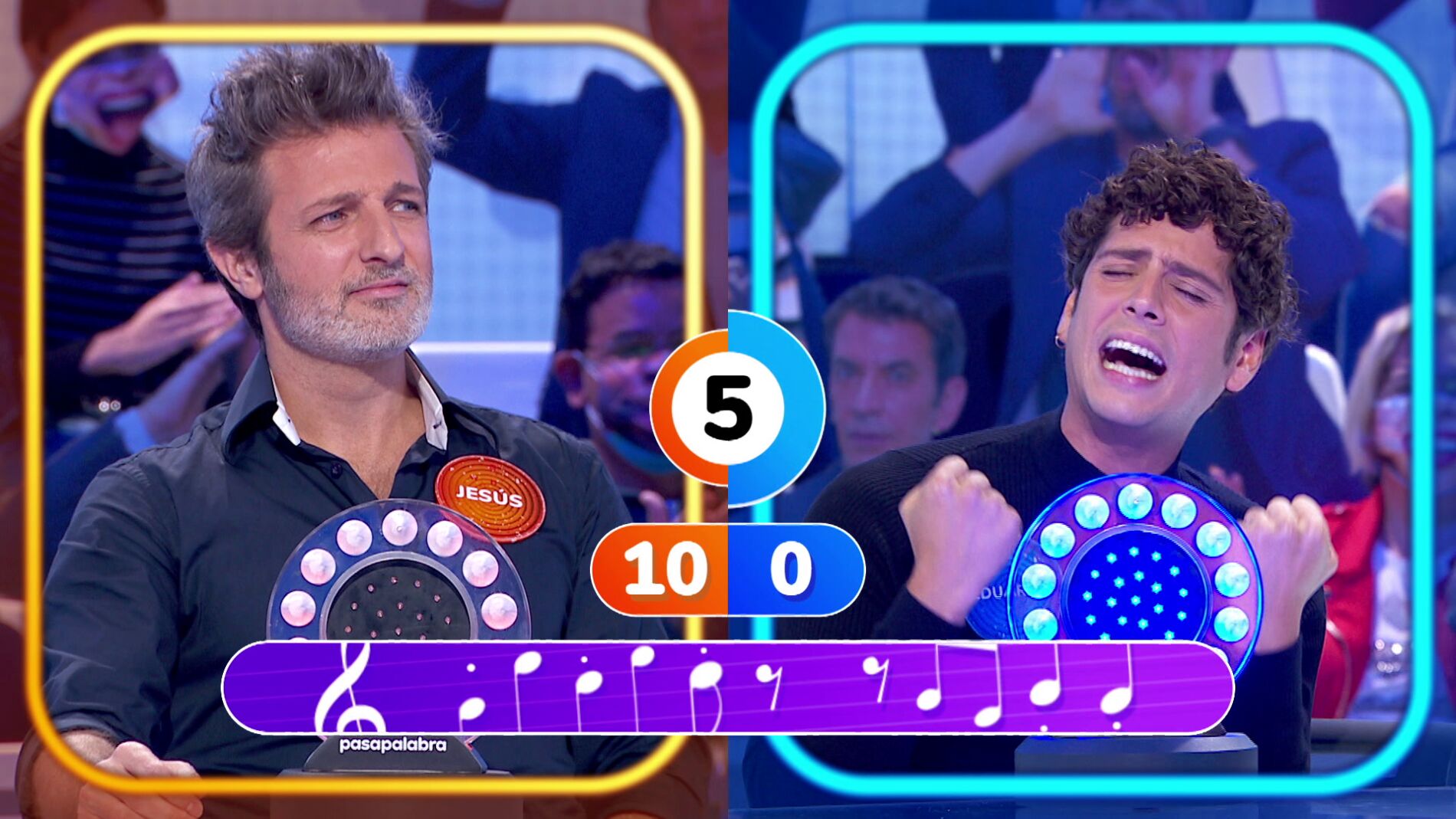 Eduardo Casanova se deja la voz con &lsquo;Total eclipse of the heart&rsquo; en su duelo contra Jes&uacute;s Olmedo: &ldquo;Siempre me ha recordado a un Furby&rdquo;