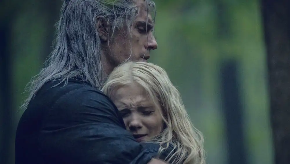Henry Cavill y Freya Allan como Geralt y Ciri en 'The Witcher'