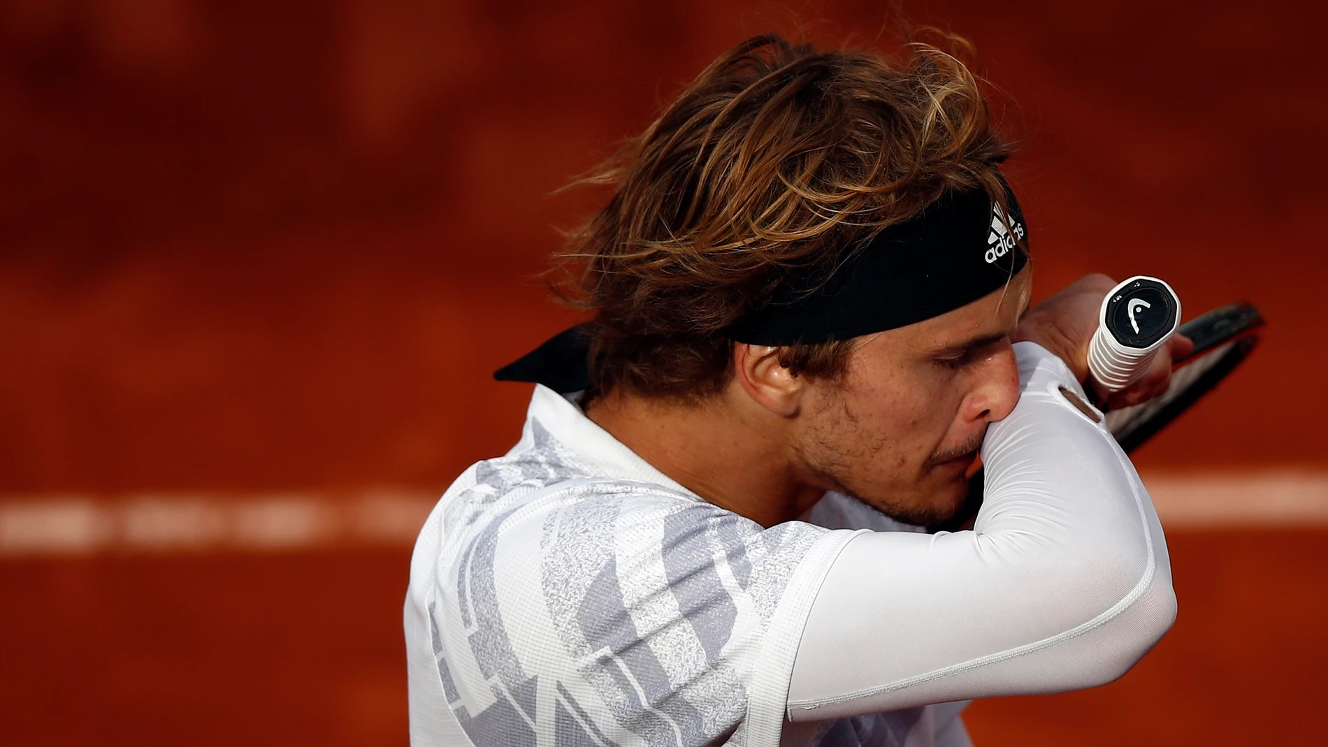 Alexander Zverev, en su partido ante Jannik Sinner Alexander Zverev, en su partido ante Jannik Sinner