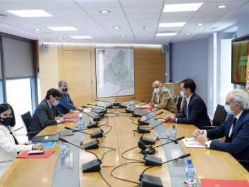 Imagen de archivo de una reunión del grupo COVID 19 de la Comunidad de Madrid y el Ministerio de Sanidad