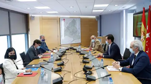 Imagen de archivo de una reunión del grupo COVID 19 de la Comunidad de Madrid y el Ministerio de Sanidad Imagen de archivo de una reunión del grupo COVID 19 de la Comunidad de Madrid y el Ministerio de Sanidad