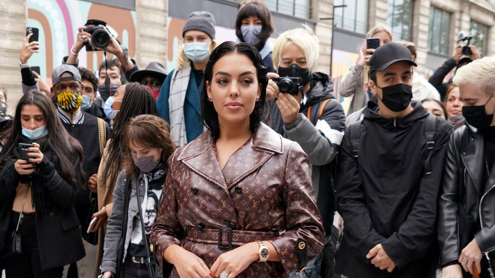 Georgina Rodr&iacute;guez en la Semana de la Moda de Par&iacute;s 