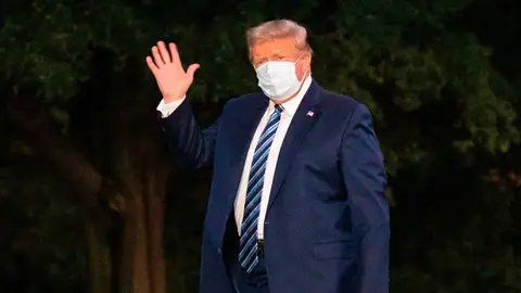 Donald Trump, a su salida del hospital Donald Trump, a su salida del hospital