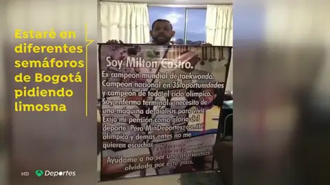 Milton Castro, el extaekwondista que ha pasado de participar en unos Juegos Olímpicos a pedir dinero en un semáforo Milton Castro, el extaekwondista que ha pasado de participar en unos Juegos Olímpicos a pedir dinero en un semáforo