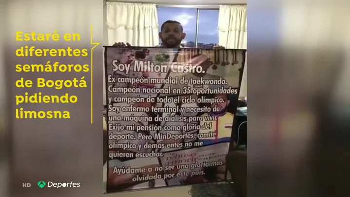 Milton Castro, el extaekwondista que ha pasado de participar en unos Juegos Olímpicos a pedir dinero en un semáforo Milton Castro, el extaekwondista que ha pasado de participar en unos Juegos Olímpicos a pedir dinero en un semáforo