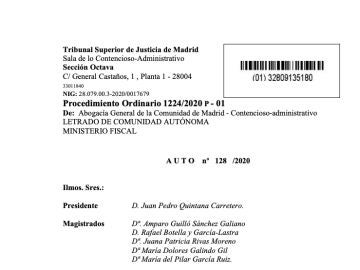 Fallo del TSJM