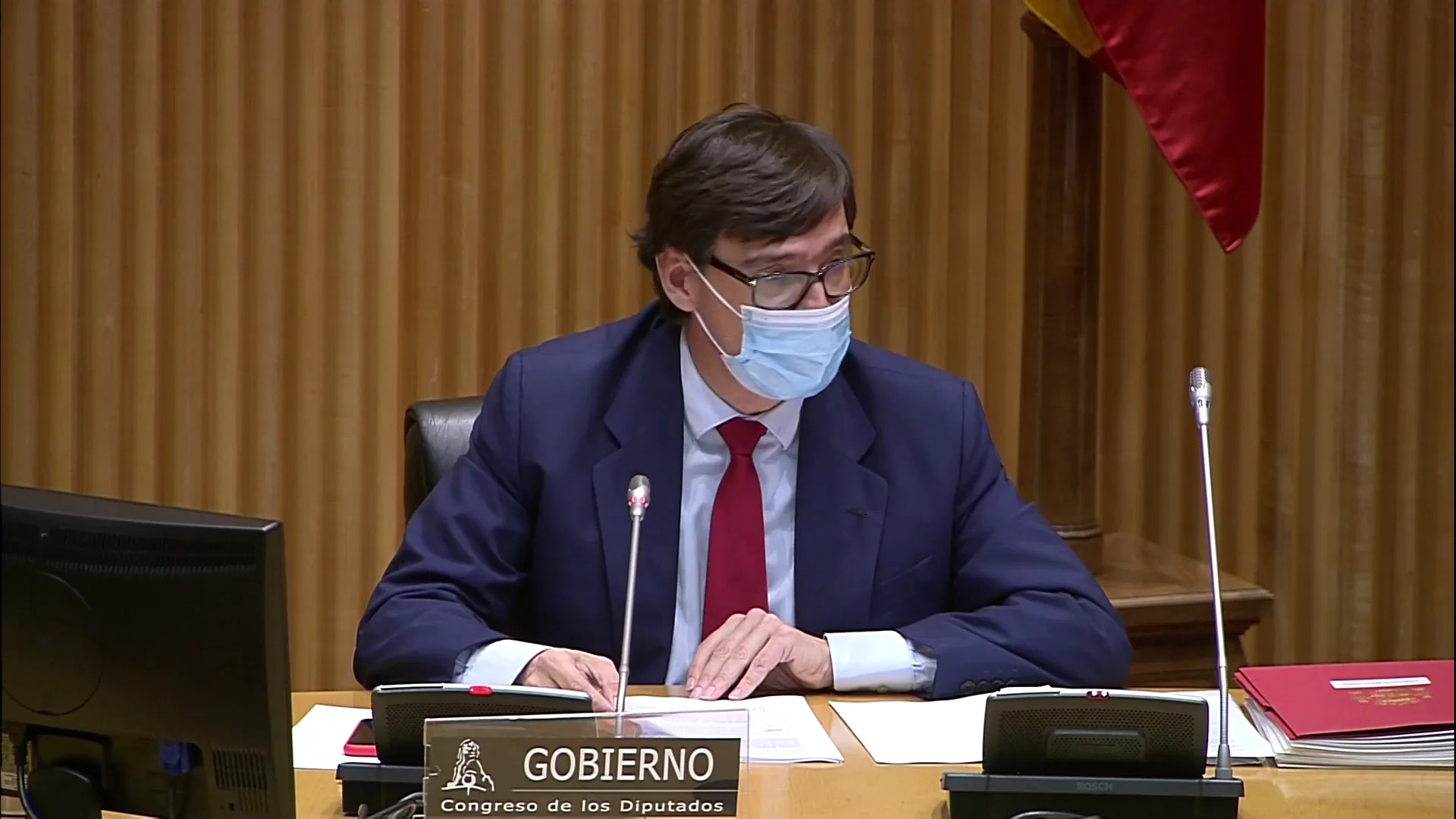 Salvador Illa en la comisi&oacute;n de Sanidad