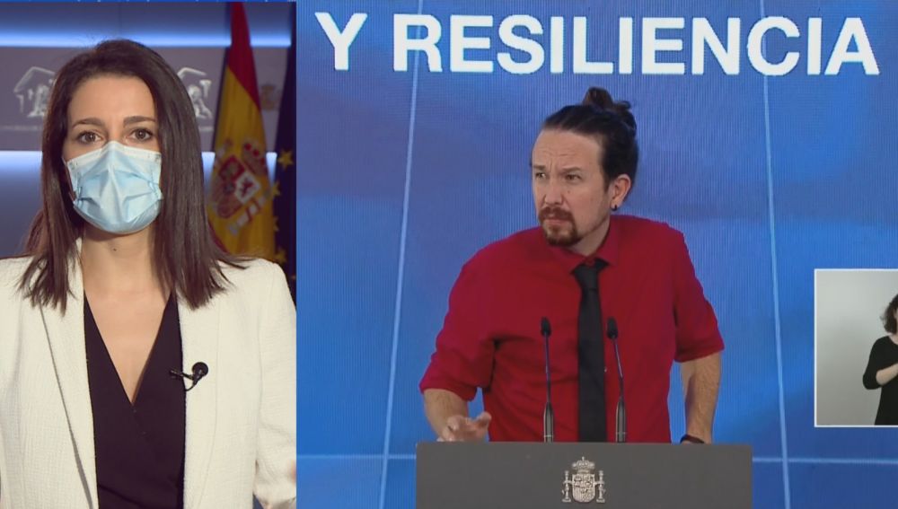 Inés Arrimadas sobre Pablo Iglesias y el caso Dina: "Debería ponerse a sí mismo el listón"