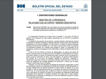 BOE del 9 de octubre BOE del 9 de octubre