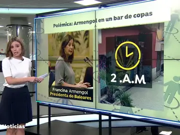 Piden la dimisión de la presidenta de Baleares por estar en un bar de madrugada a pesar de las restricciones por el coronavirus Piden la dimisión de la presidenta de Baleares por estar en un bar de madrugada a pesar de las restricciones por el coronavirus