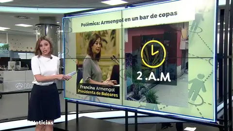 Piden la dimisión de la presidenta de Baleares por estar en un bar de madrugada a pesar de las restricciones por el coronavirus Piden la dimisión de la presidenta de Baleares por estar en un bar de madrugada a pesar de las restricciones por el coronavirus