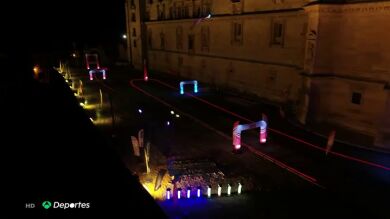 Espectacular carrera de drones en el Monasterio de Uclés: 