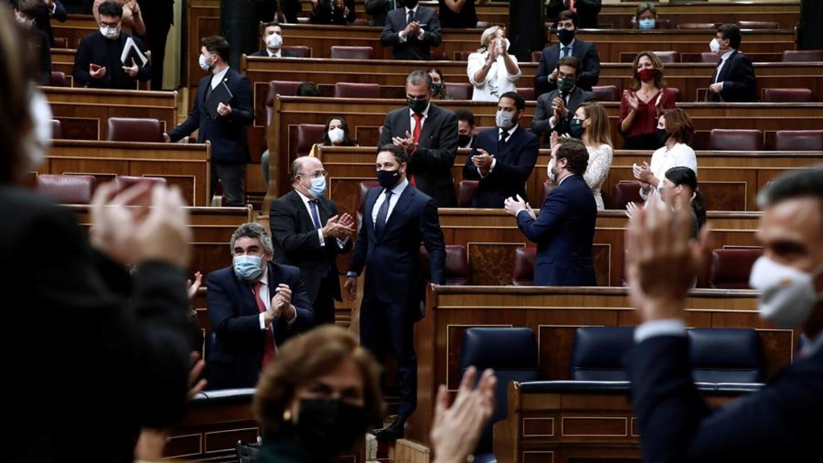 El Congreso de los diputados vota 'no' a la moción de censura de Vox con 298 votos en contra