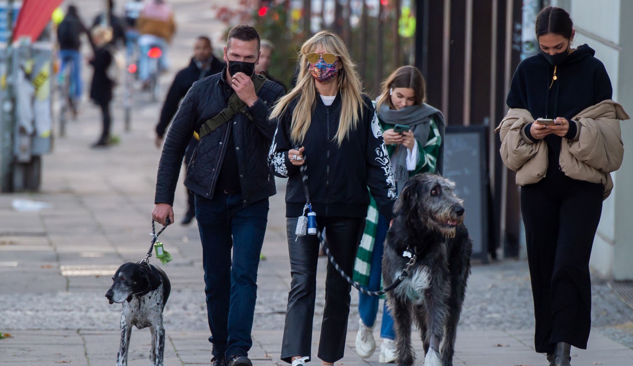 El impresionante tamaño del perro de Heidi Klum