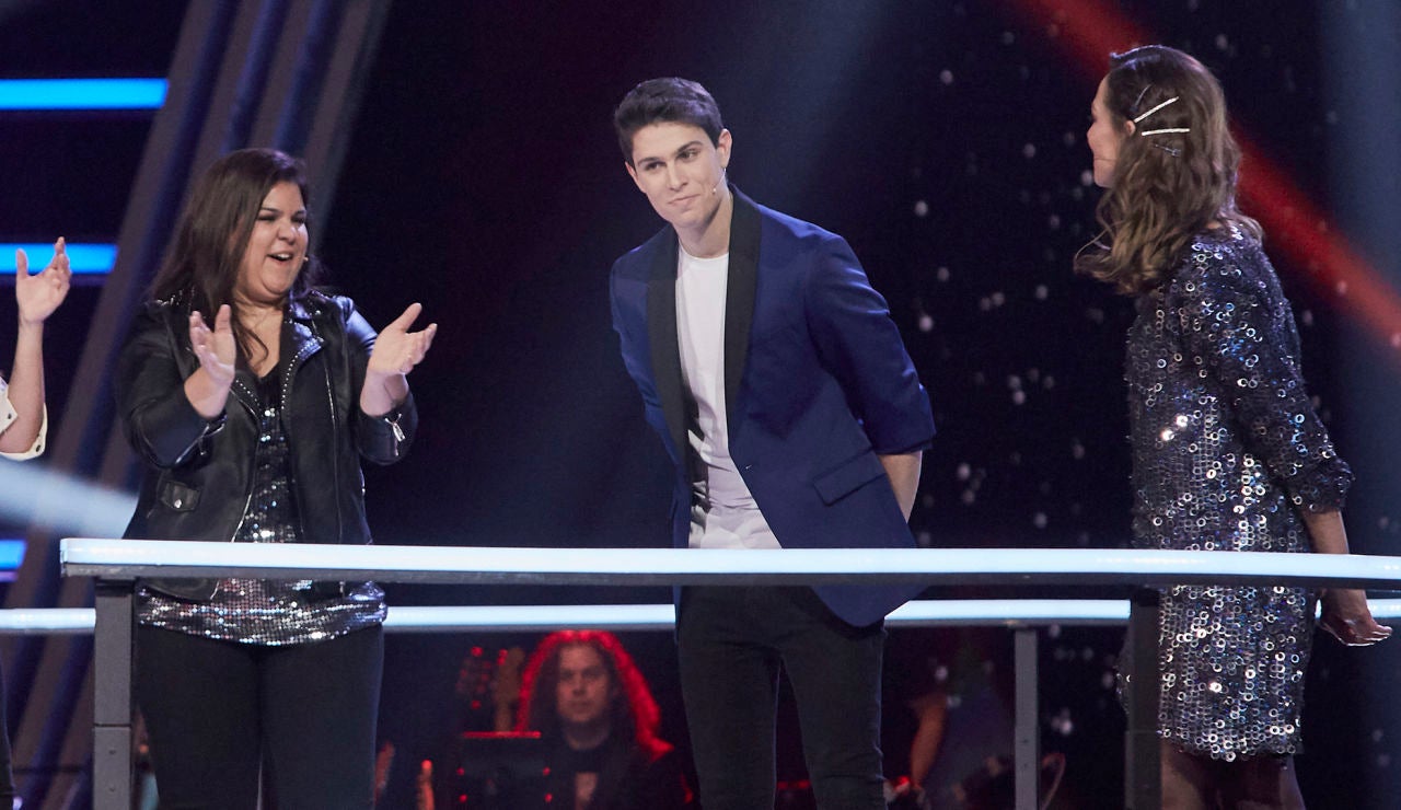 Pablo López y Sebastián Yatra escogen a Roger Padrós en los Asaltos de 'La Voz' Pablo López y Sebastián Yatra escogen a Roger Padrós en los Asaltos de 'La Voz'