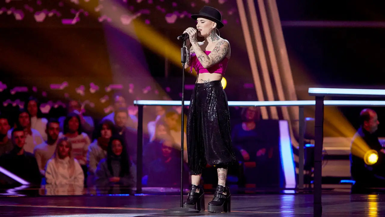 Haizea canta 'Tuyo' en los Asaltos de 'La Voz'
