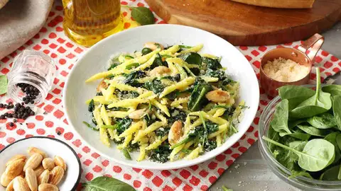 Trofie salteado grana padano Trofie salteado grana padano