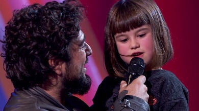 El tierno momento en el que la hija de una talent de 'La Voz' confiesa que quiere conocer al hijo de Antonio Orozco