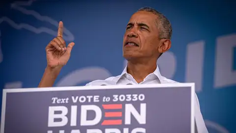 Obama entra de lleno en la campaña de Joe Biden en las elecciones de EEUU: "Trump ha metido la pata por completo" Obama entra de lleno en la campaña de Joe Biden en las elecciones de EEUU: "Trump ha metido la pata por completo"