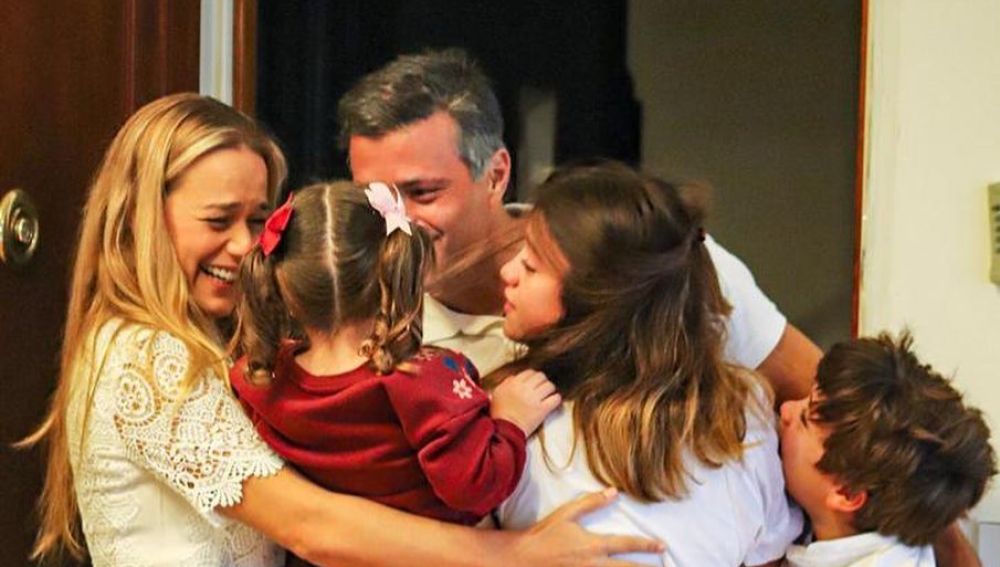 La foto de Leopoldo López con su familia en Madrid
