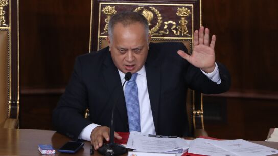 Diosdado Cabello, presidente de la Asamblea Nacional en Venezuela