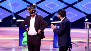 Las extrañas visiones de Juanra Bonet con 'Mask singer' en el plató de '¡Boom!': ¿Quién está detrás de la máscara?