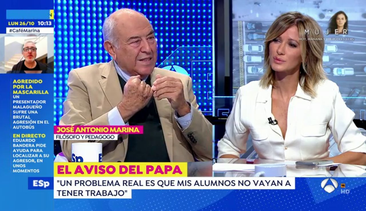 El programa Espejo Público entrevista este lunes al filósofo y pedagogo José Antonio Marina El programa Espejo Público entrevista este lunes al filósofo y pedagogo José Antonio Marina