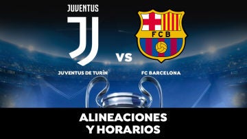 Juventus de Turín - Barcelona: Horario, alineaciones y dónde ver el partido de la Champions League en directo