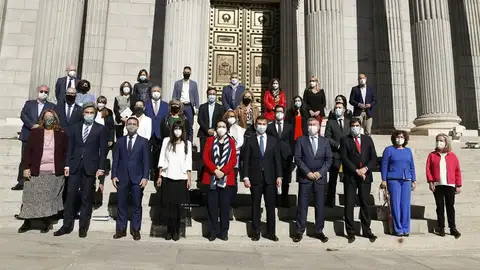 Foto de familia Pacto de Toledo Acuerdo en el borrador